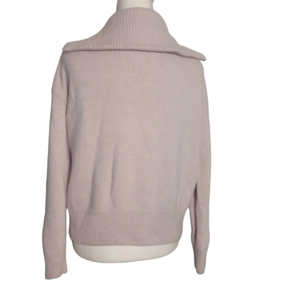 Bartolini Knit 1/4 Zip Wool Cashmere Blend Sweater in Lilac Size Small - Picture 7 of 10